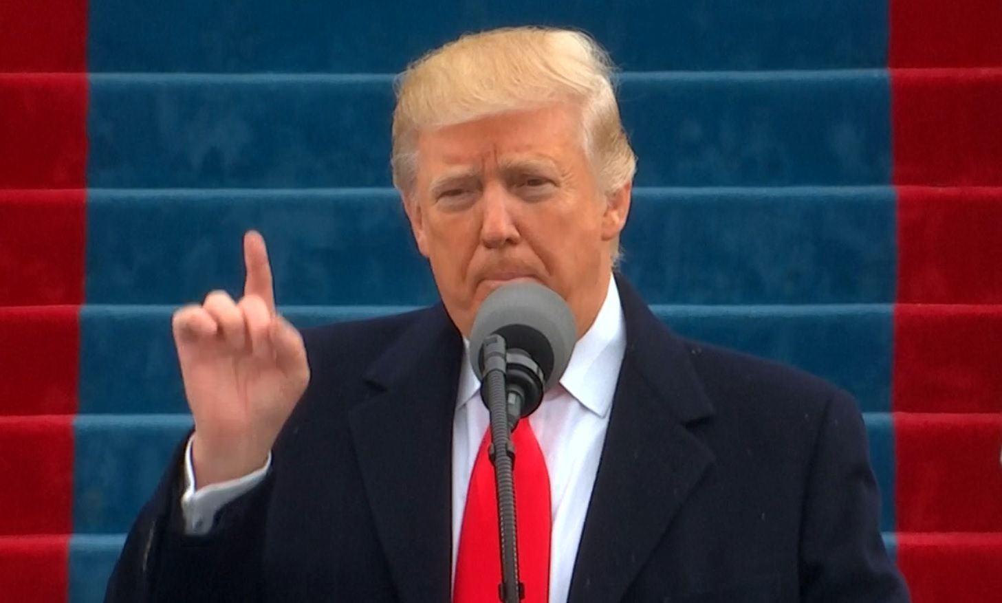 Donald Trump při inauguračním projevu