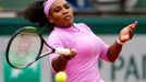 Serena Williamsová v zápase 1. kola French Open s Andreou Hlaváčkovou.