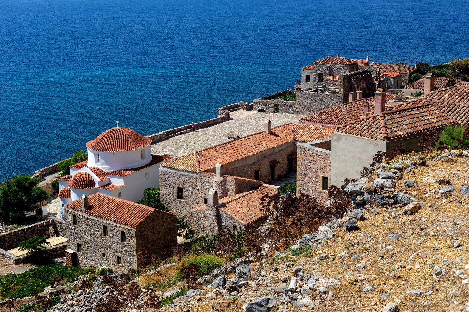 Hrad Monemvasia, Řecko
