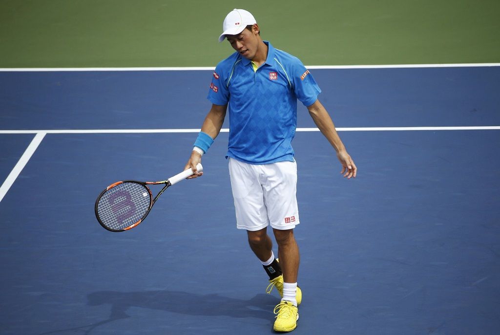 První den US Open 2015 (Kei Nišikori)