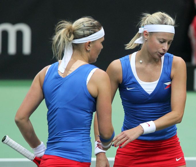 Fed Cup, Česko - Austrálie : Andrea Hlaváčková a Lucie Hradecká