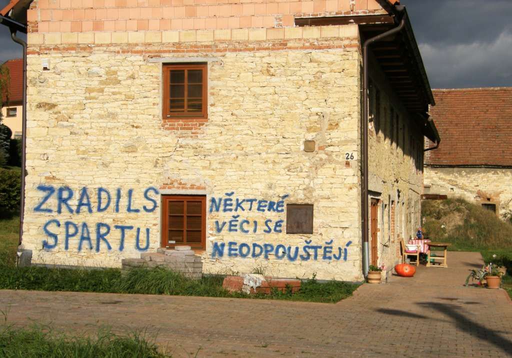 Praha - vandalismus - František Straka - dům