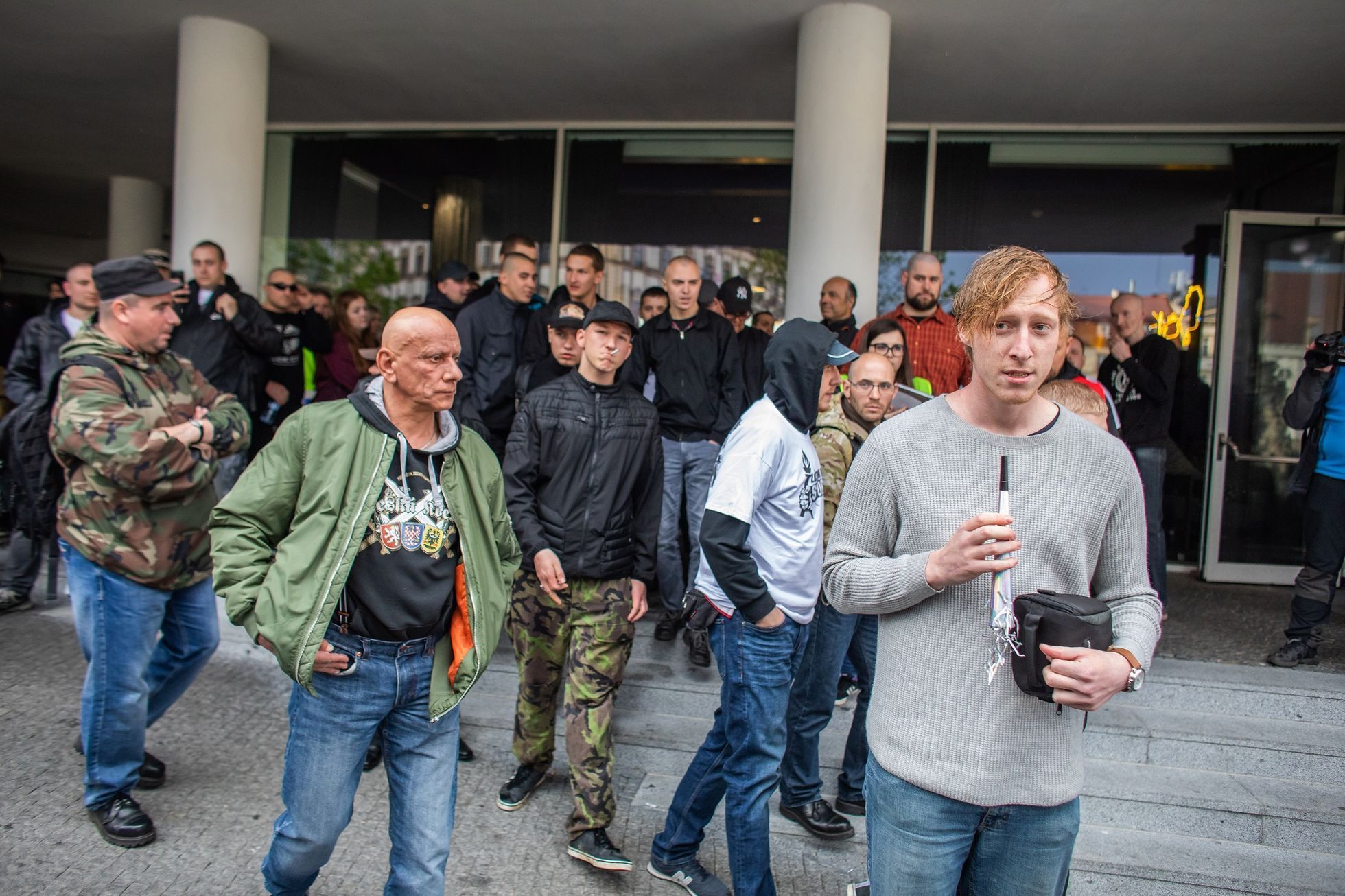 Těžkooděnci policie Brno průvod radikálové