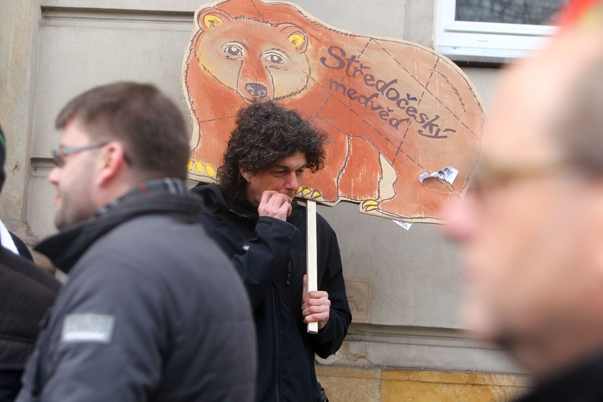 Demonstrace starostů Středočeského kraje 23.11.2015