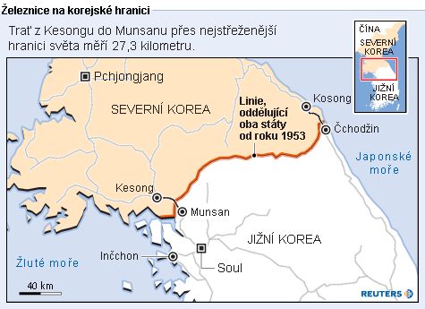 Železnice na korejské hranici