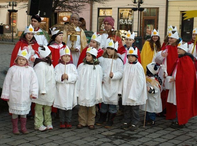 Slavnostní zahájení Tříkrálové sbírky v Pardubicích