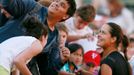 Tennis: Women's Singles - Serbia's Ana Ivanovic poses for a selfie with a fan after winning her first round match