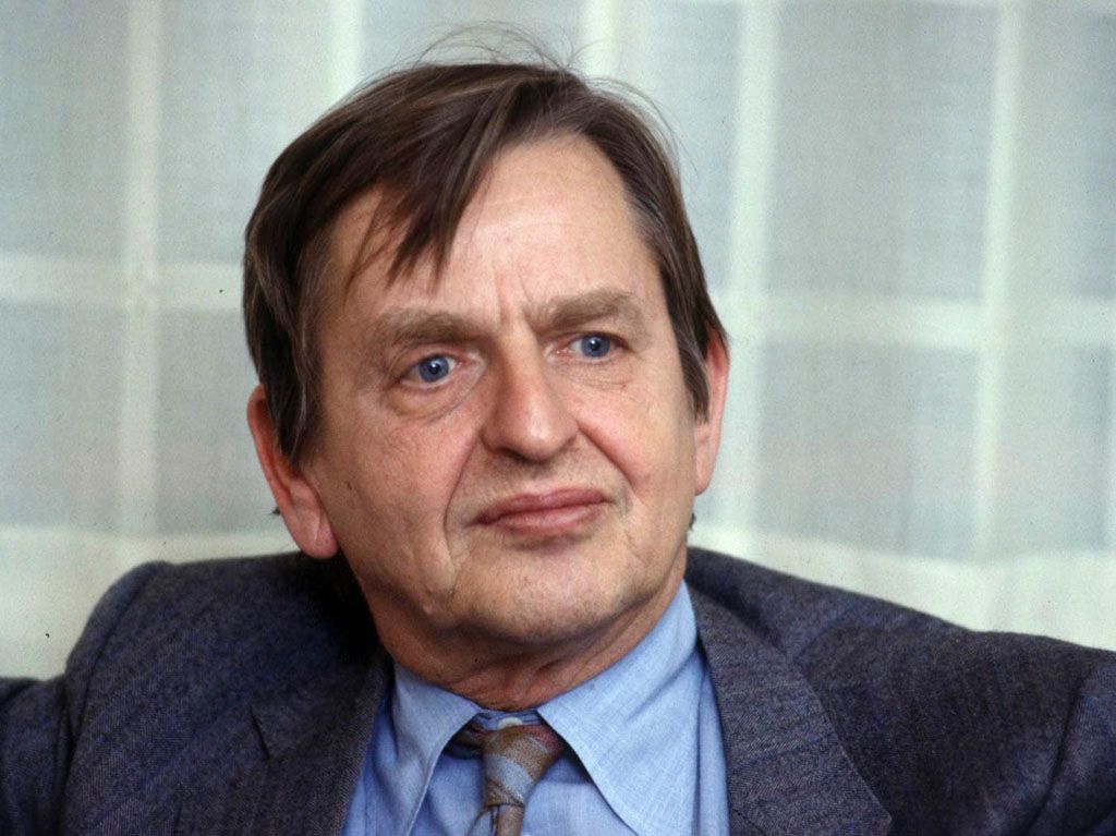 Zavražděný švédský premiér Olof Palme