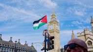 Palestina Action, Velká Británie, Londýn, demonstrace, shromáždění, protest, policie