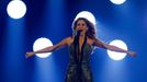 Singer Kyriakou representing Greece performs the song &quot;One Last Breathe&quot; during the first semifinal of the upcoming 60th annual Eurovision Song Contest In Vienn