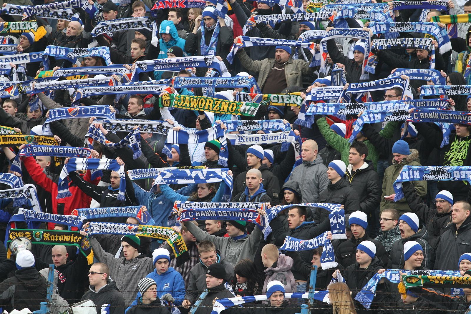 Fotbal, Gambrinus liga, Baník Ostrava - Liberec: fanoušci Baníku