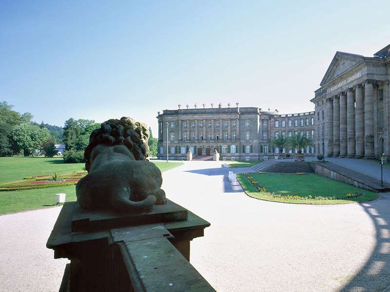 UNESCO - horský park Wilhelmshöhe, Německo