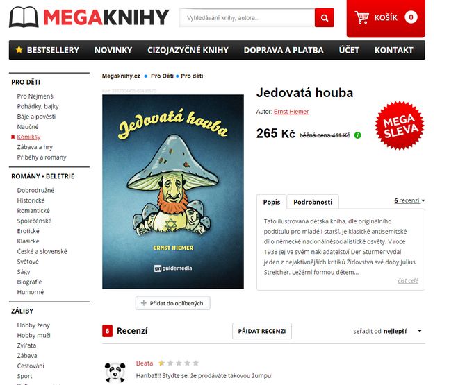 Kniha Jedovatá houba na eshopu Megaknihy.cz