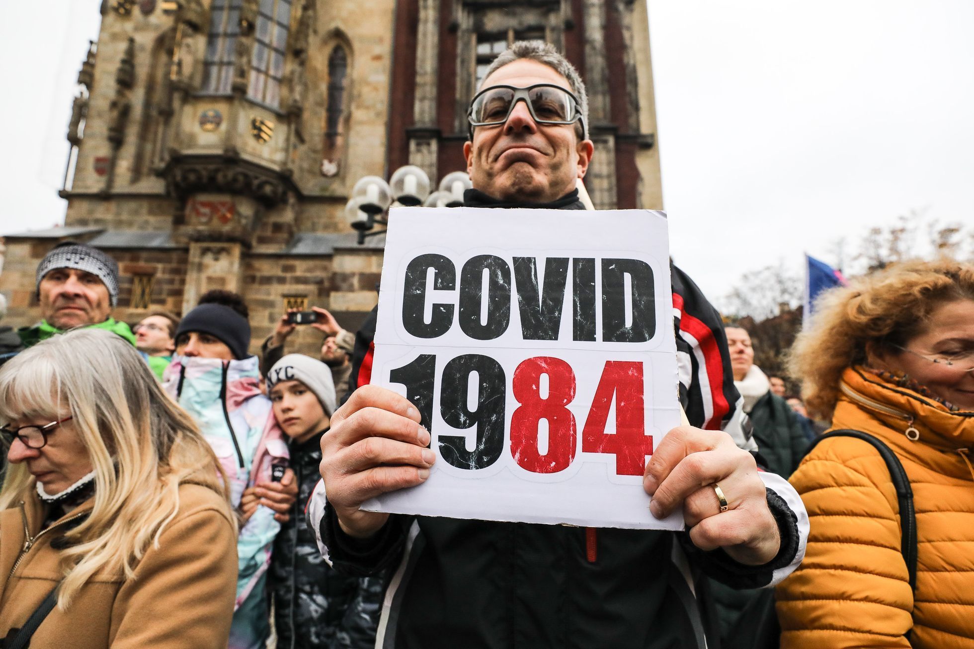 17. listopad 2021, státní svátek, Sametová revoluce, 17. 11. 2021, Národní třída, Hlávkova kolej