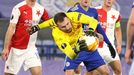 Ondřej Kolář v odvetě  2. kola  Evropské ligy Leicester  - Slavia