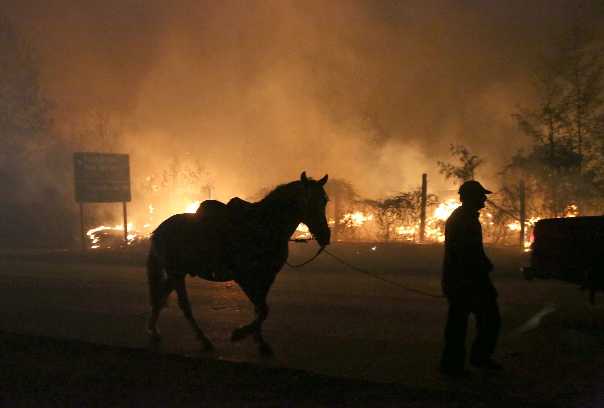 Lesní požáry v Chile