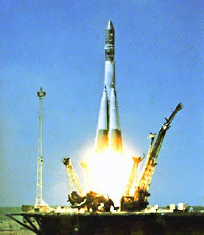 Start vesmírné rakety Vostok