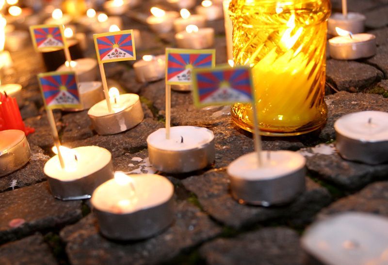 Demonstrace na podporu Tibetu