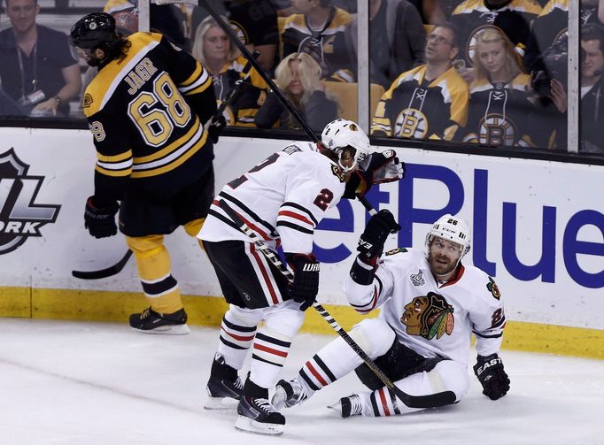 Čtvrtý zápas finále Stanley Cupu: Boston Bruinss - Chicago Blackhawks