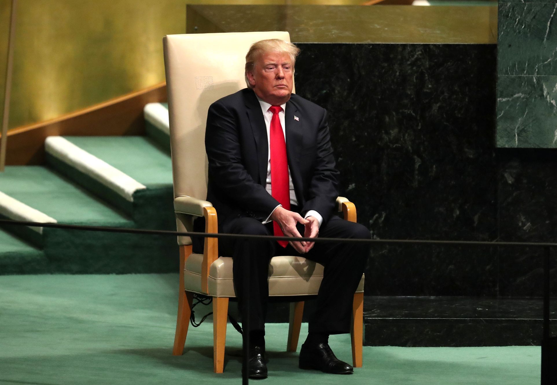 Donald Trump na půdě OSN v New Yorku