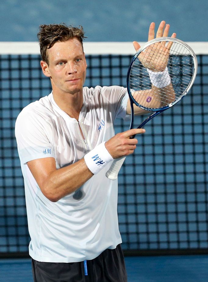 Tomáš Berdych na turnaji v Dubaji