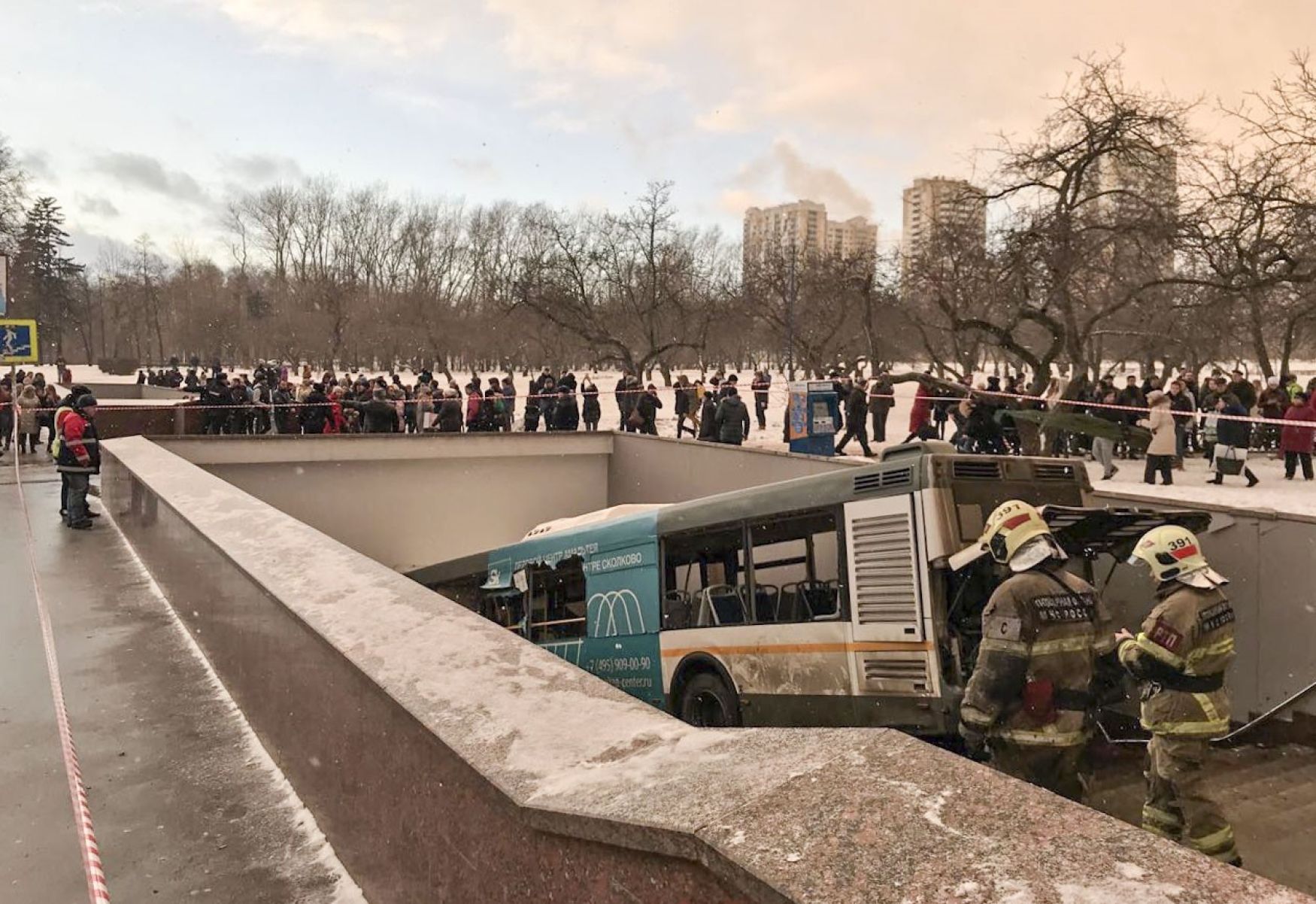 Nehoda autobusu v Moskvě