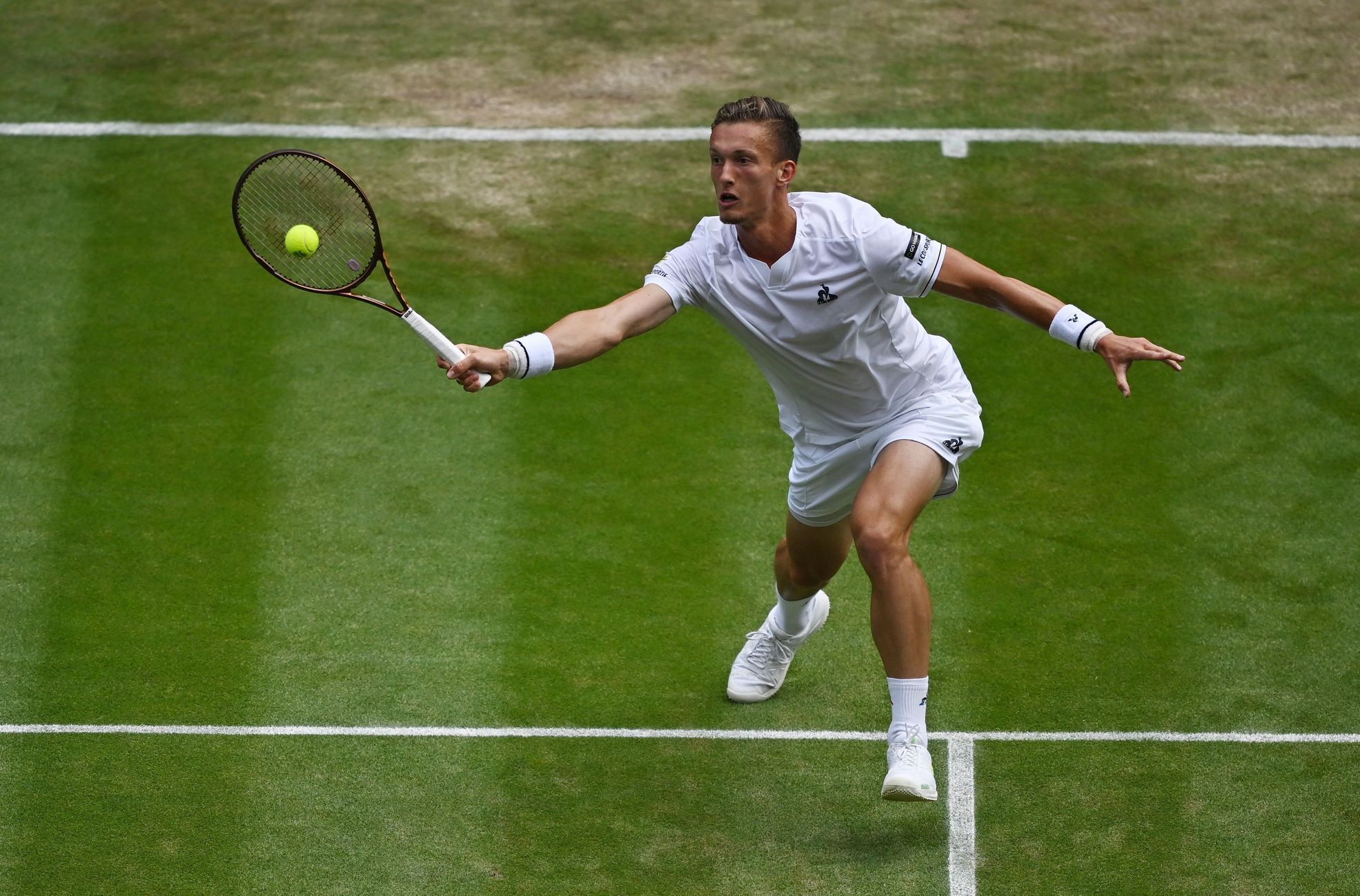 Jiří Lehečka v osmifinále Wimbledonu 2023