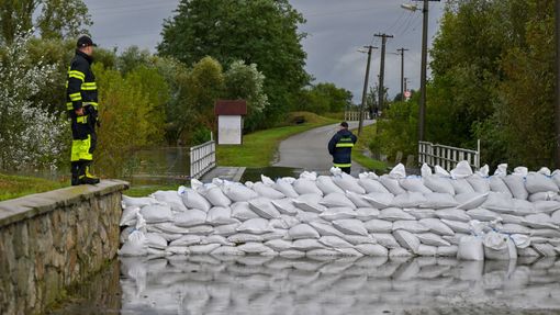 Povodně v Jevišovce.