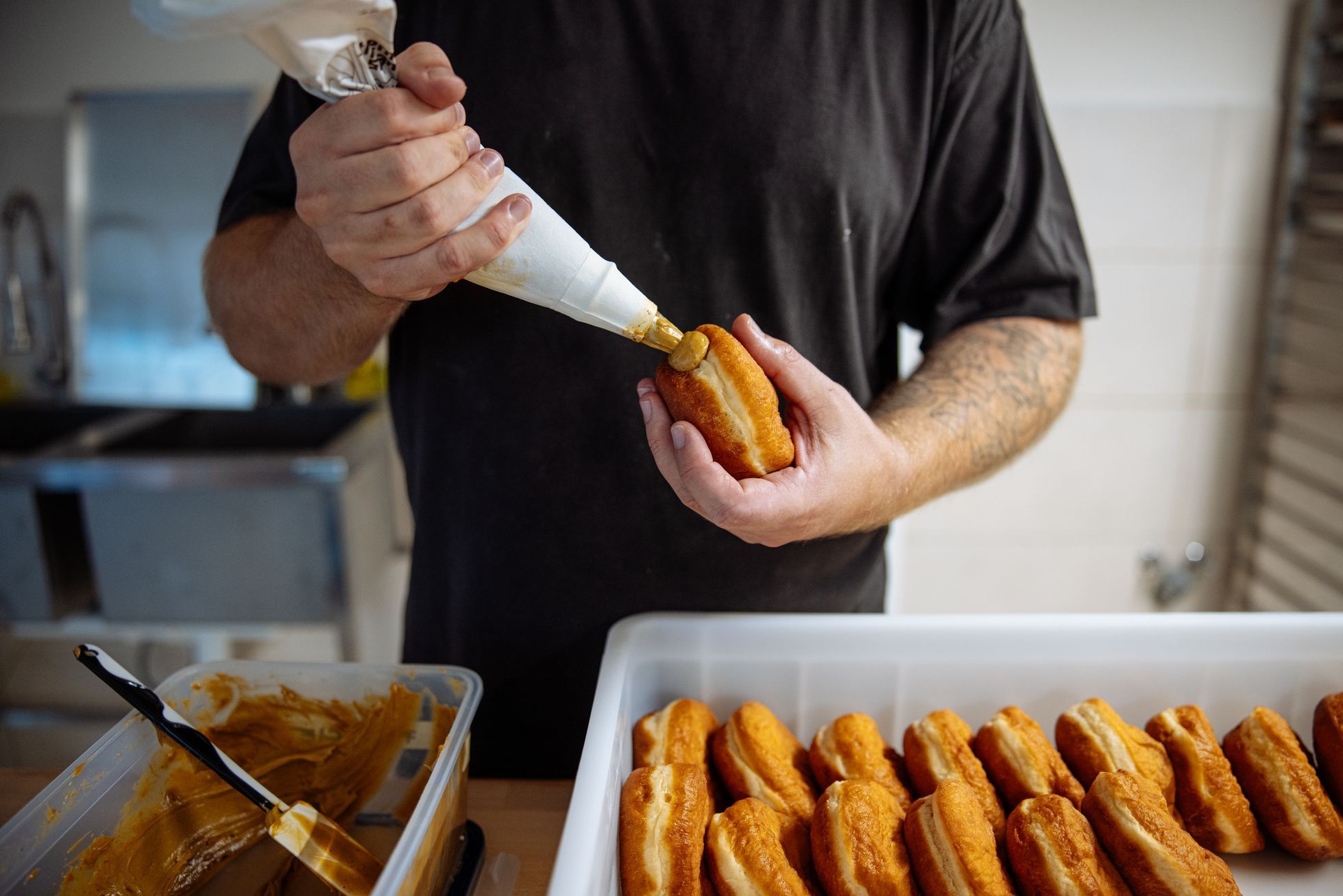 Kobliha, podnik, pečivo, sladké, koblihy, pekárna, cukrárna, Praha, Vršovice, Brno