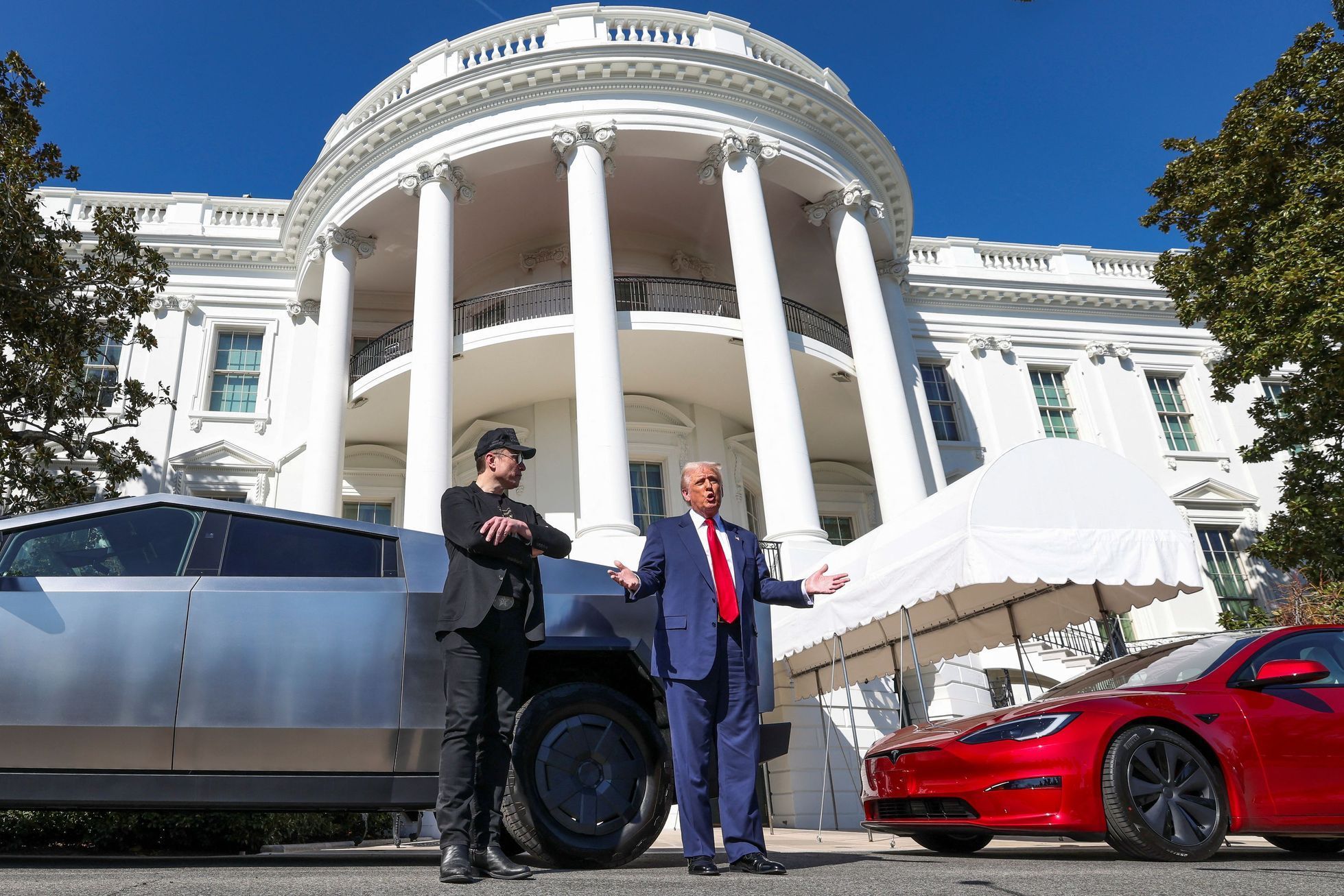 Prezident Donald Trump, Elon Musk, Tesla