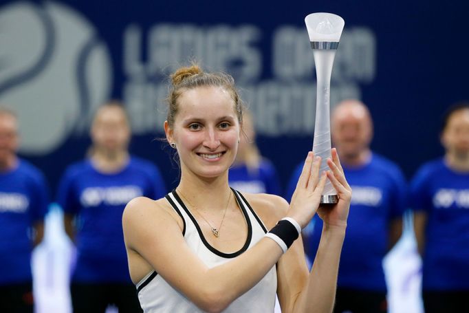 Markéta Vondroušová na turnaji v Bielu