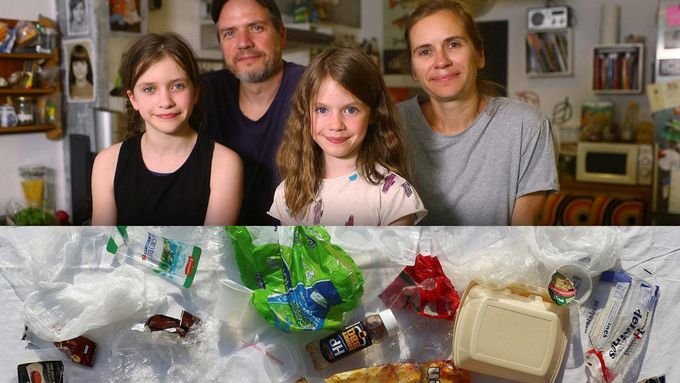 Rodiny ze všech koutů světa ukázaly, kolik plastů doma nashromáždí během jednoho týdne.