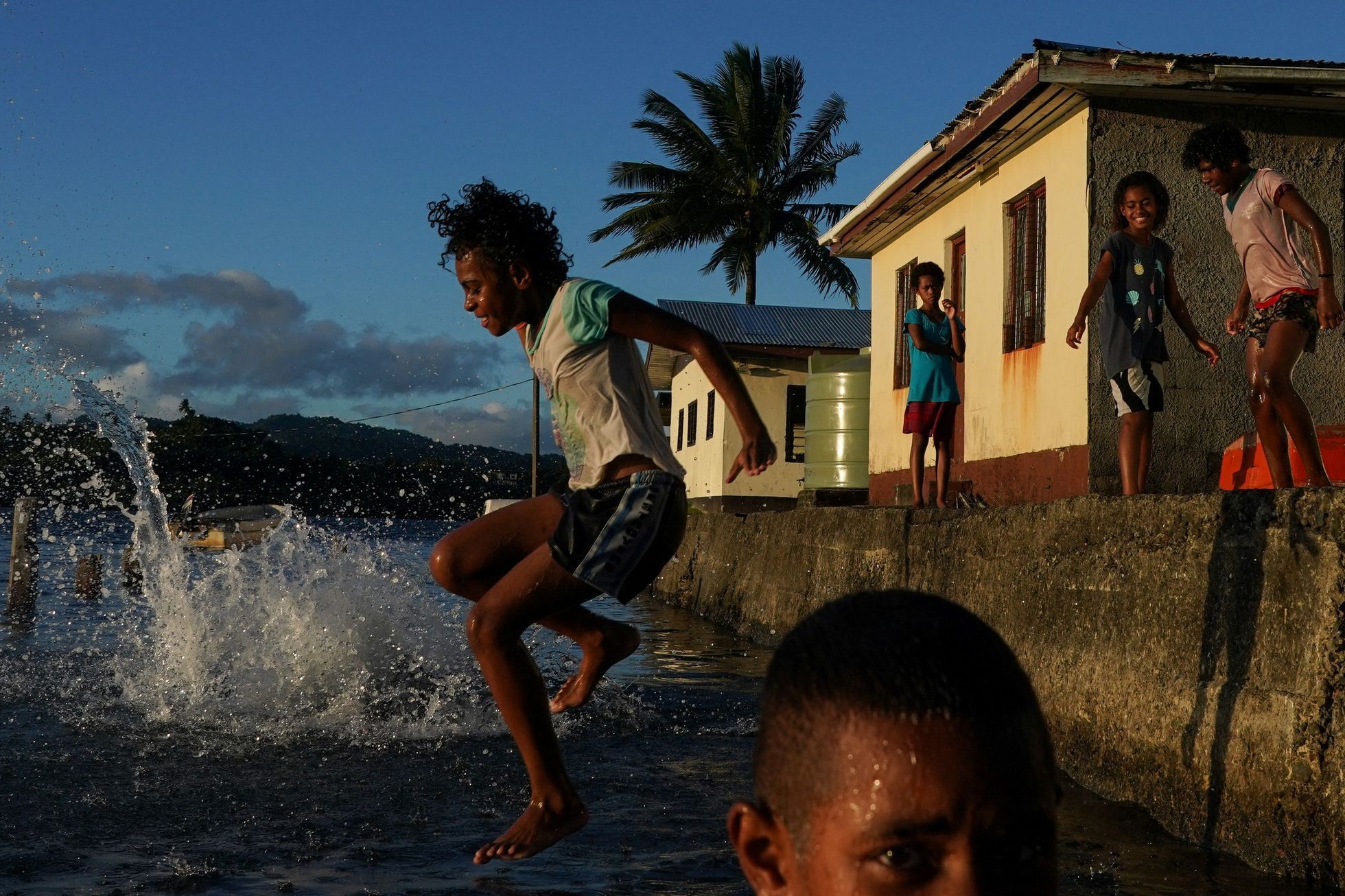 Fiji ostrov stoupající uprchlíci tichý ocean