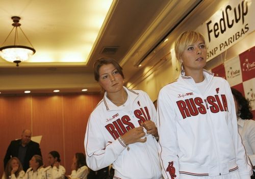 Maria Šarapovová a Dinara Safinová