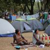 Pochod domorodého obyvatelstva v brazilské metropoli proti politice Jaira Bolsonara