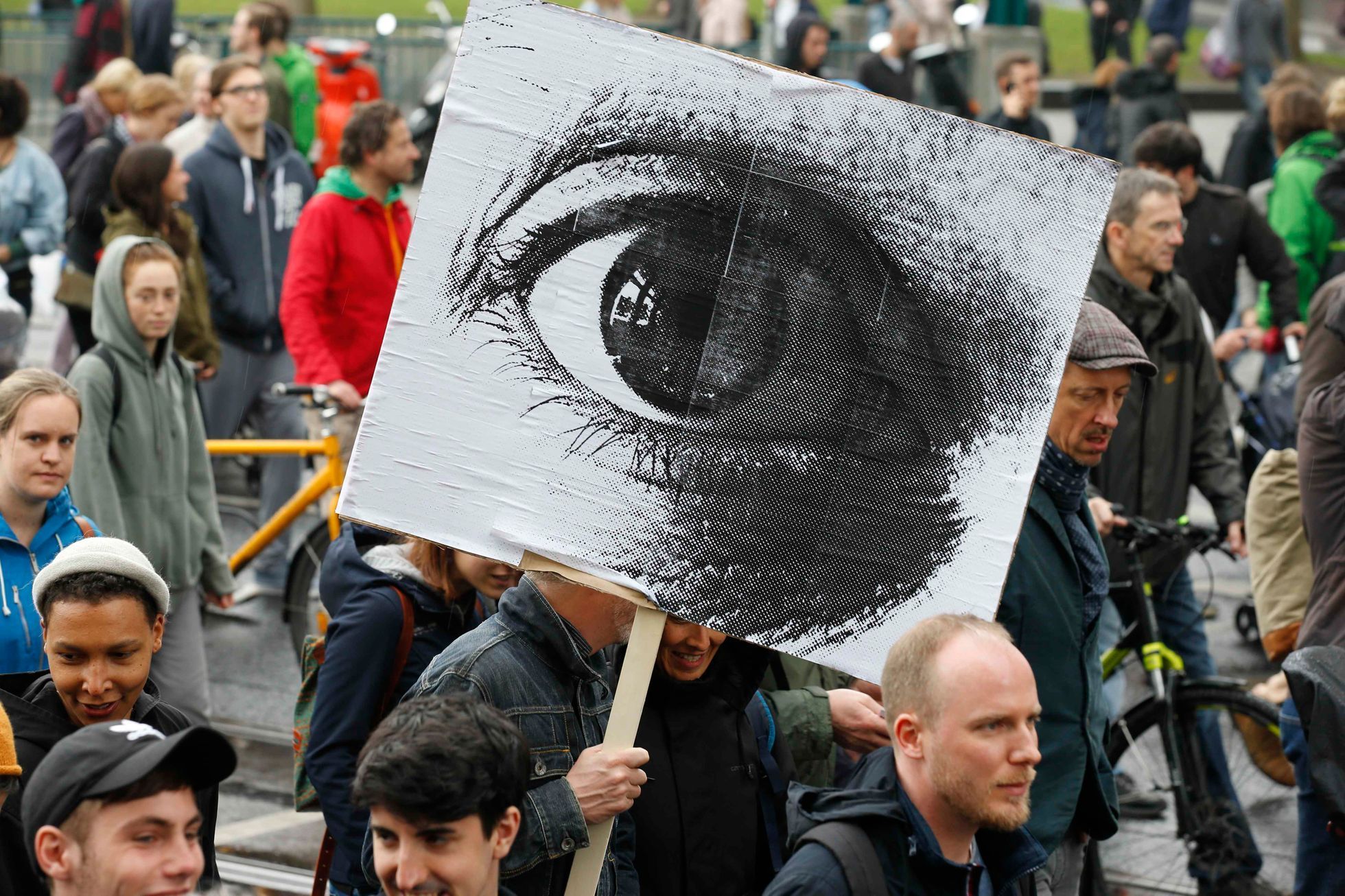 Demonstrace v Berlíně proti vysokým nájmům, 14. dubna 2018
