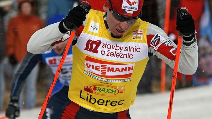 Vedoucí závodník Světového poháru - Lukáš Bauer (Česká republika).