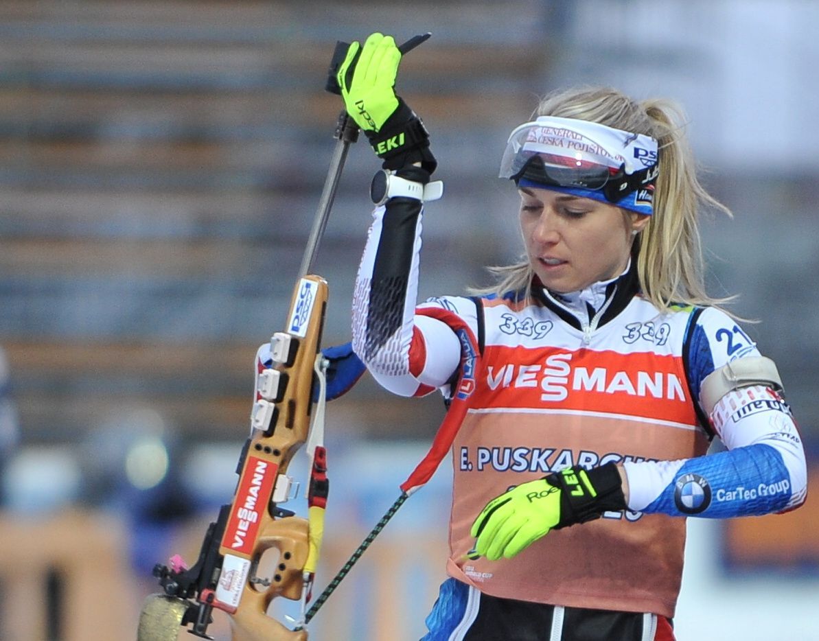 Biatlon, trénink Nové Město na Moravě, Světový pohár, Eva Puskarčíková