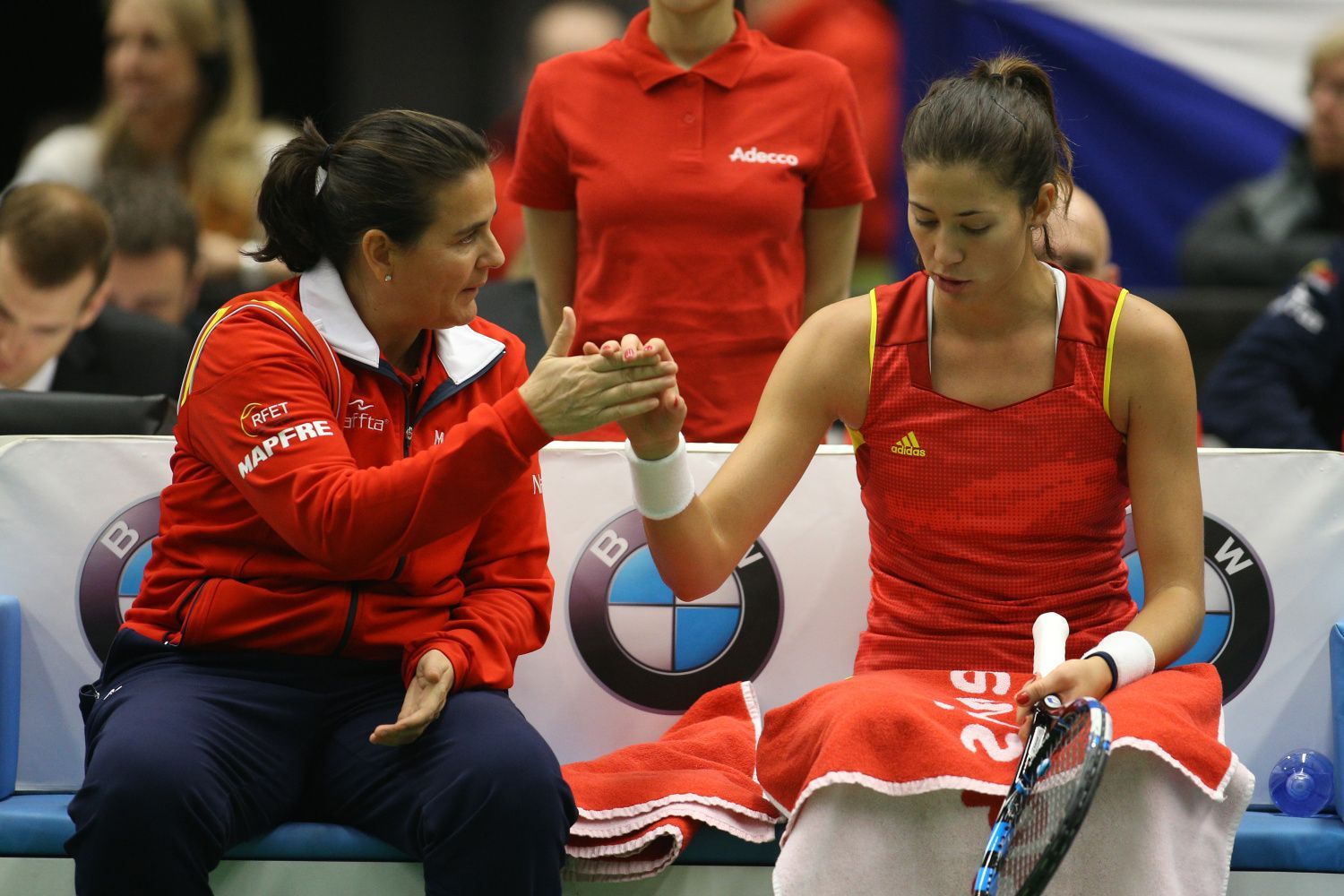 Fed Cup 2017: Conchita Martinezová a Garbiňe Muguruzaová