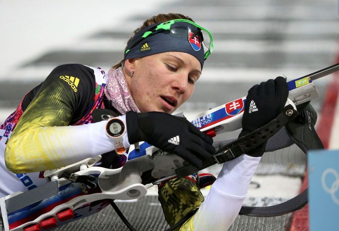 Soči, biatlon, stíhačka Ž: Anastasia Kuzminová