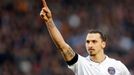 Zlatan Ibrahimovič slaví gól PSG