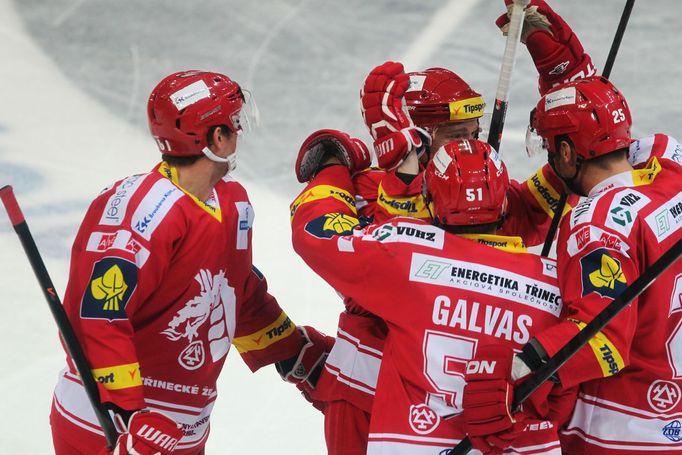 Utkání hokejové extraligy Slavia vs. Třinec