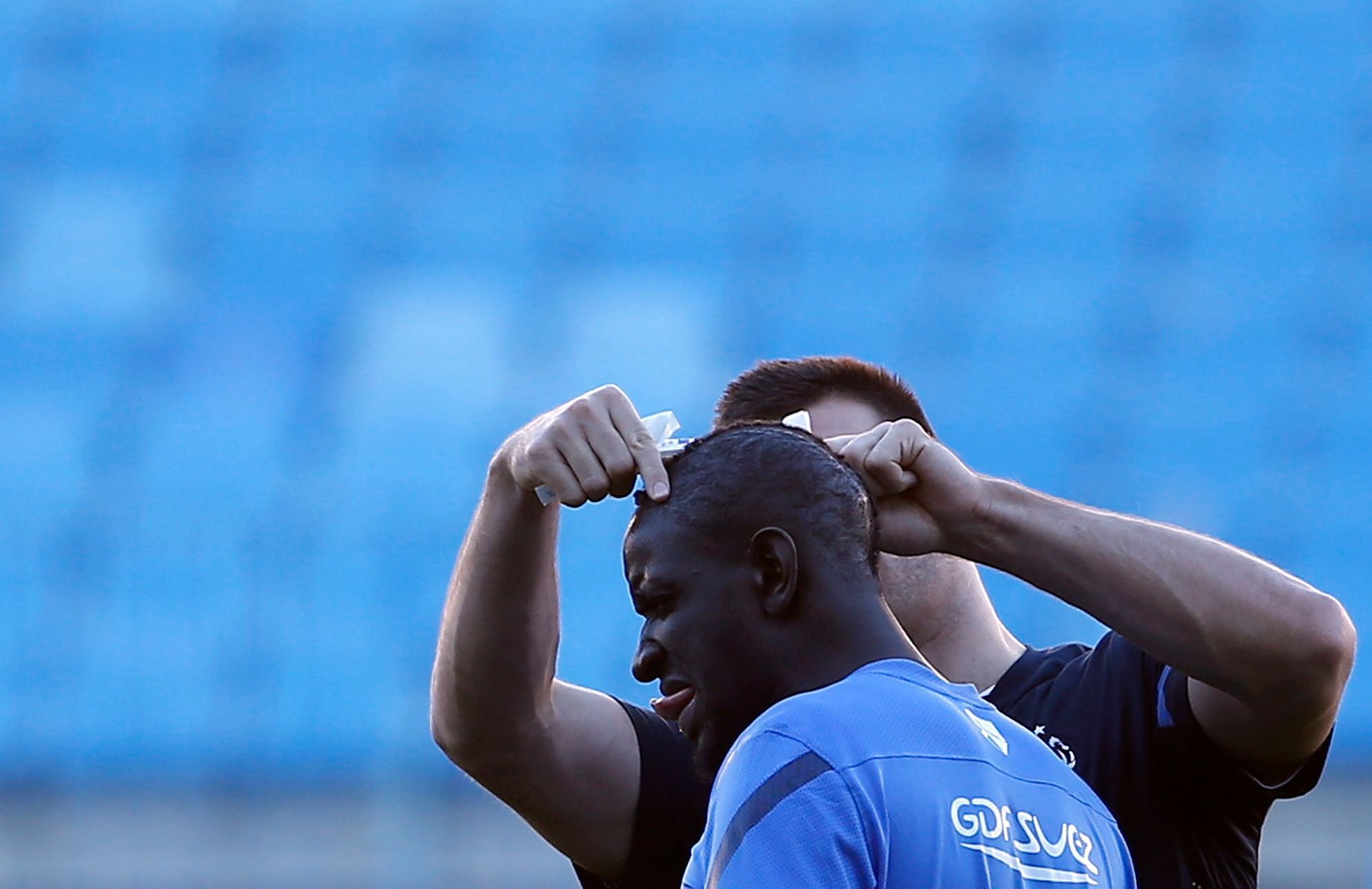 Mamadou Sakho na tréninku reprezentace Francie