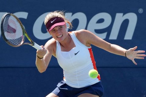 Linda Fruhvirtová v 1. kole US Open při premiéře na grandslamu