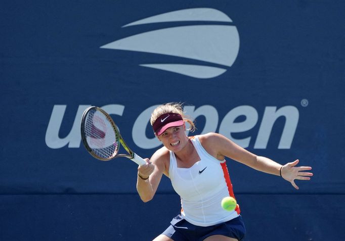 Linda Fruhvirtová v 1. kole US Open při premiéře na grandslamu