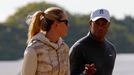 Lindsey Vonnová a Tiger Woods na British Open 2013