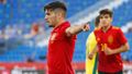 Brahim Díaz slaví gól v zápase Španělsko - Litva