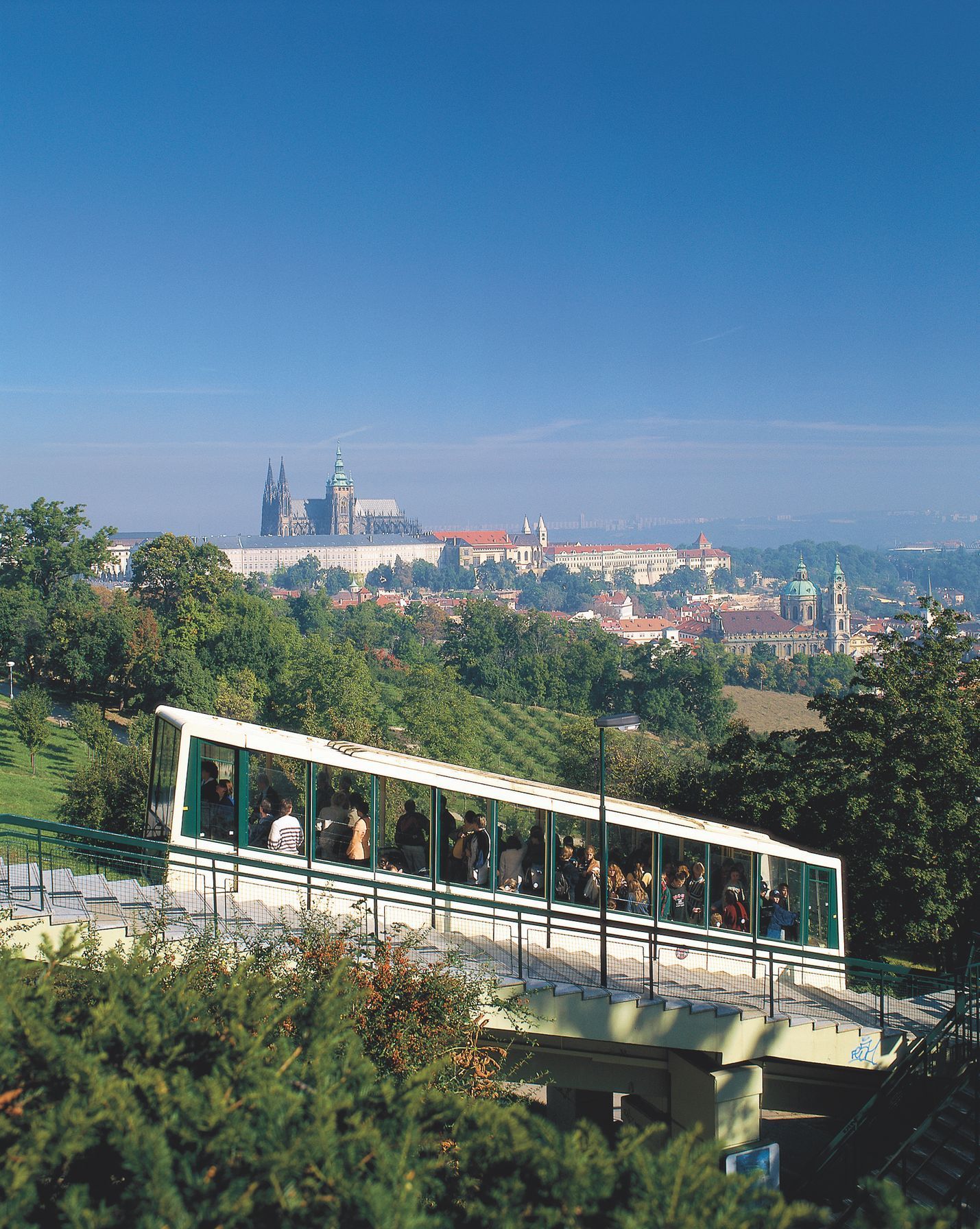 Lanová dráha na Petřín, historie, Praha, MHD, lanovka, Petřín, Domácí