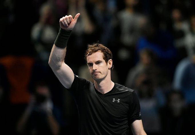 Andy Murray na Turnaji mistrů 2016.