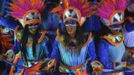 Revellers of Portela samba school participate in the annual Carnival parade in Rio de Janeiro's Sambadrome February 11, 2013. REUTERS/Ricardo Moraes (BRAZIL - Tags: SOCIETY) Published: Úno. 11, 2013, 7:37 dop.